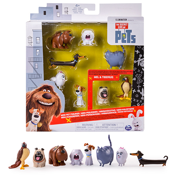 8 мини-фигурок Secret Life of Pets - Тайная жизнь домашних животных  